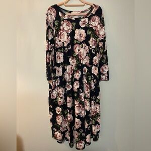 Floral Dress With Pockets